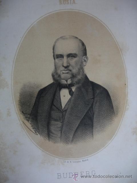 Arte: BUDBERG .A&Ntilde;O 1867.ACOMPA&Ntilde;A UNA PEQUE&Ntilde;A BIOGRAFIA.FOLIO