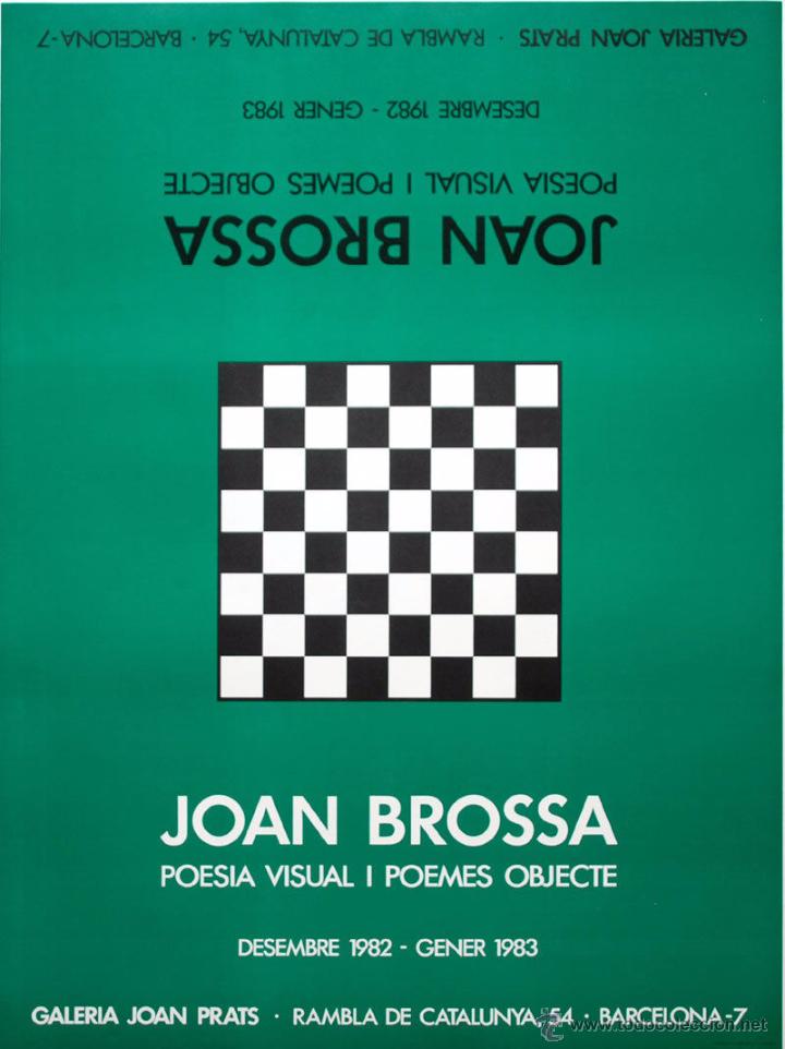 Arte: JOAN BROSSA - CARTEL EXPOSICION - Foto 1