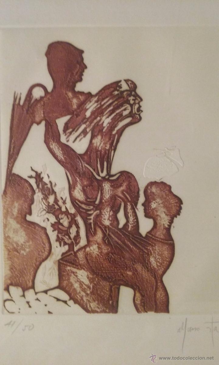 Arte: Detalle litografia - Foto 2