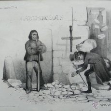 Arte: GALERIE COMIQUE Nº 32. FLANER DONC DANS PARIS!! AUBERT. C.1840