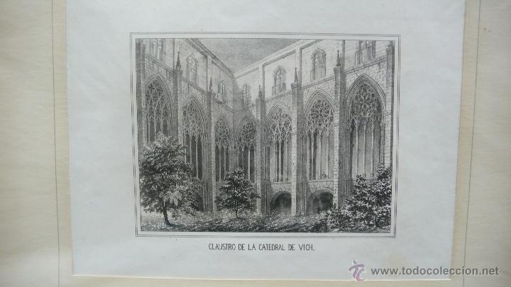 Arte: CLAUSTRO DE LA CATEDRAL DE VICH. S. XIX. - Foto 1
