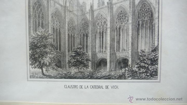Arte: CLAUSTRO DE LA CATEDRAL DE VICH. S. XIX. - Foto 2
