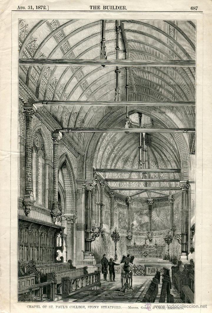 Art: &laquo;Chapel of St. Paul' s College, Stony Stratford&raquo; 1872