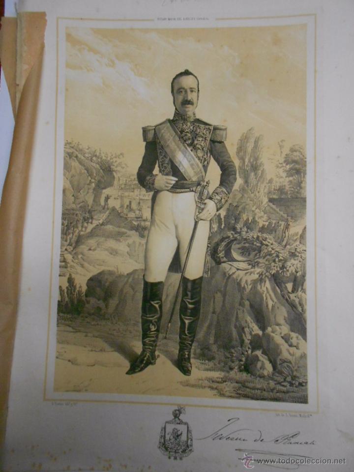 Art: LITOGRAFIA y biografia DE FEDERICO RONCALI, CONDE DE ALCOY, C&aacute;diz 1809-1857,