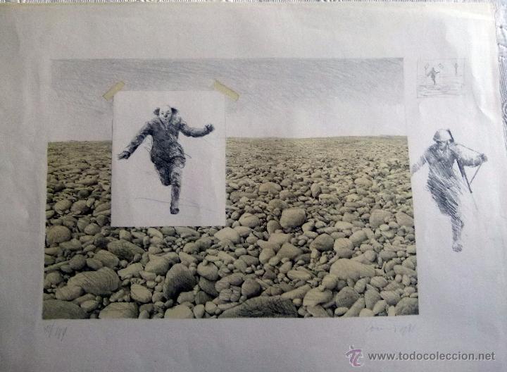 Arte: Litografia firmada Louis 1981 - Foto 1