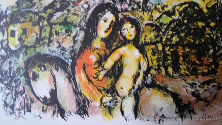 Arte: MARC CHAGALL: cartel exposici&oacute;n PACE GALLERY, OHIO - Foto 5