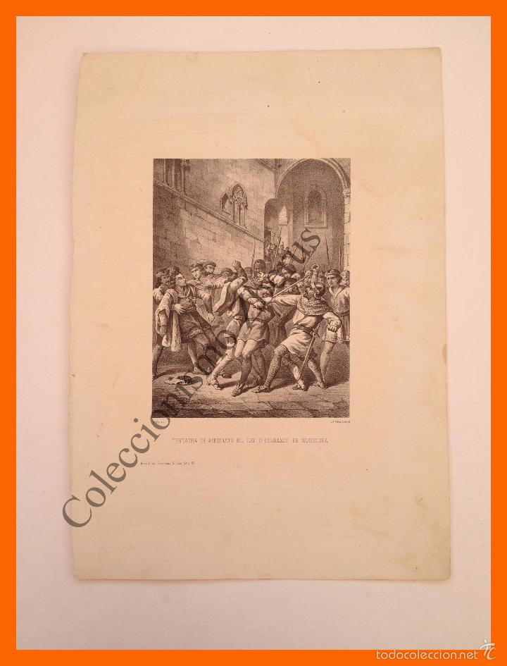Art: Tentativa de Asesinato del Rey D. Fernando en Barcelona (1871-80)