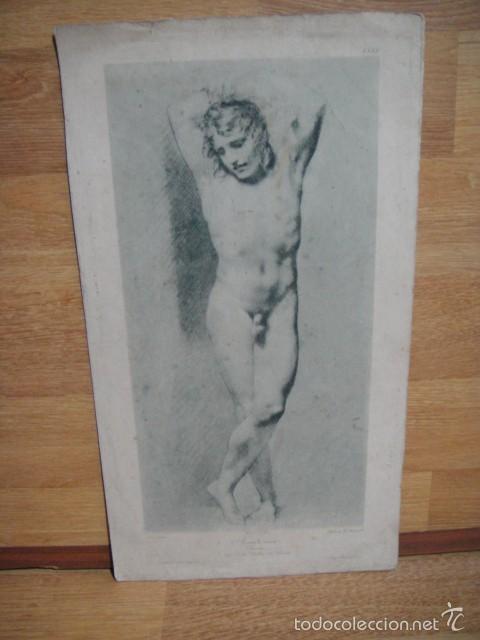 Arte: academia de dibujo de paris - preud'hom , pintor - heliog j. chauvet , grabador