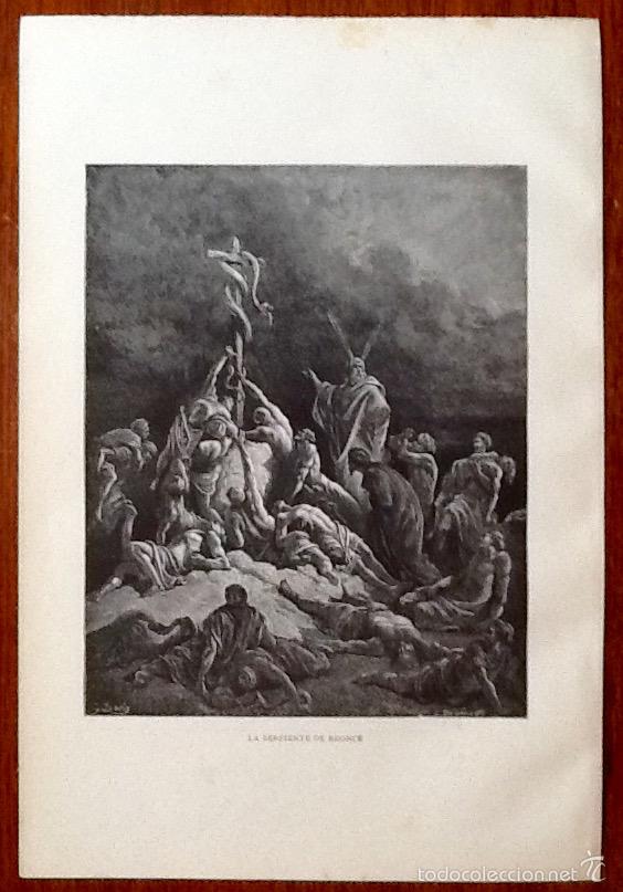 Arte: LITOGRAFIA DOR&Eacute;. EDITADA POR: DUMONT. LA SERPIENTE DE BRONCE,. EL ENVIO ESTA INCLUIDO.