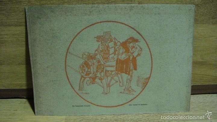 Arte: litografia en muestra de papel  de la fabrica italiana cartiere di maslianico - principios de 1900