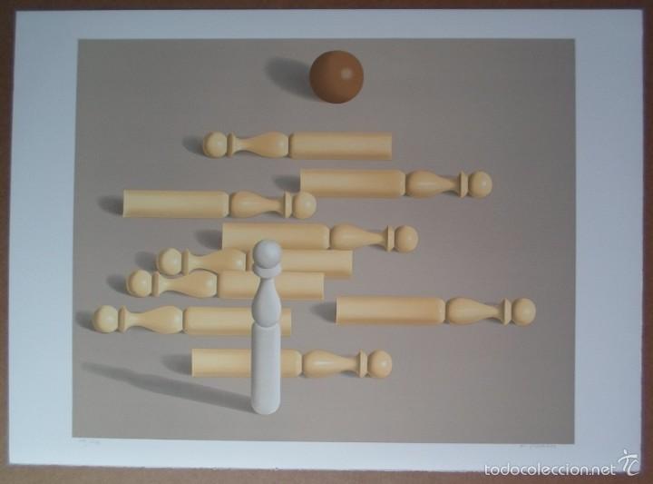 Arte: Fr&eacute;d&eacute;ric Vidalens (Corr&egrave;ze Francia 1925-Par&iacute;s 2004) Bolos litograf&iacute;a 48x60 papel 55x76 firma 113/175