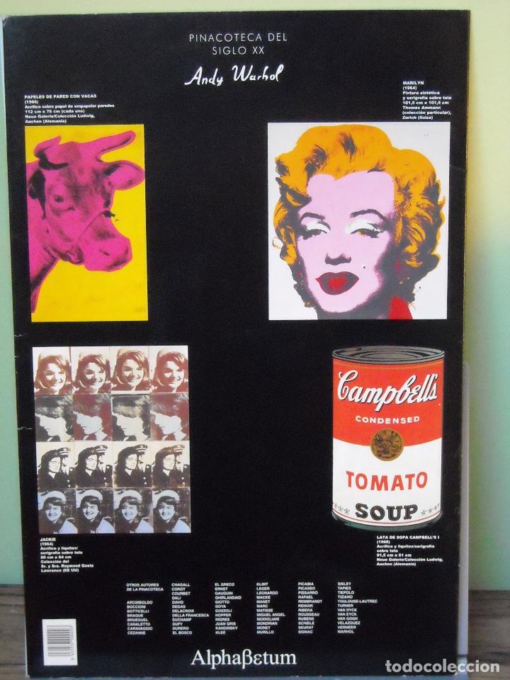 Arte: 4 LITOGRAFIAS ANDY WARHOL - JACKIE - MARILYN - PAPELES DE PARED CON VACAS - LATA DE SOPA CAMBELL'S I