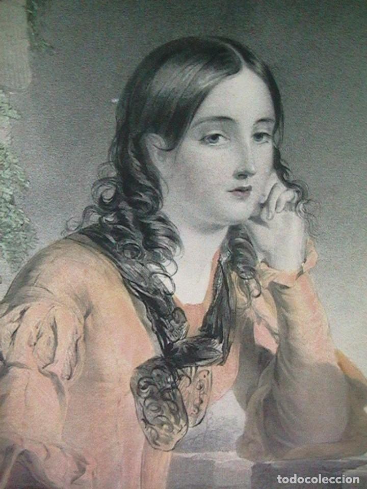 Arte: cuadro ingl&eacute;s litograf&iacute;a antigua - Foto 3