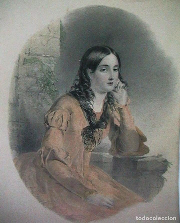 Arte: cuadro ingl&eacute;s litograf&iacute;a antigua - Foto 4