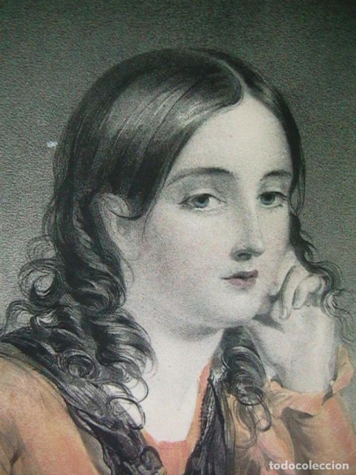 Arte: cuadro ingl&eacute;s litograf&iacute;a antigua - Foto 5