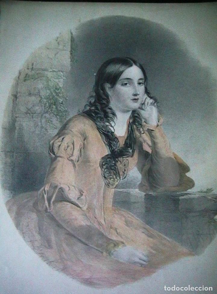 Arte: cuadro ingl&eacute;s litograf&iacute;a antigua - Foto 7