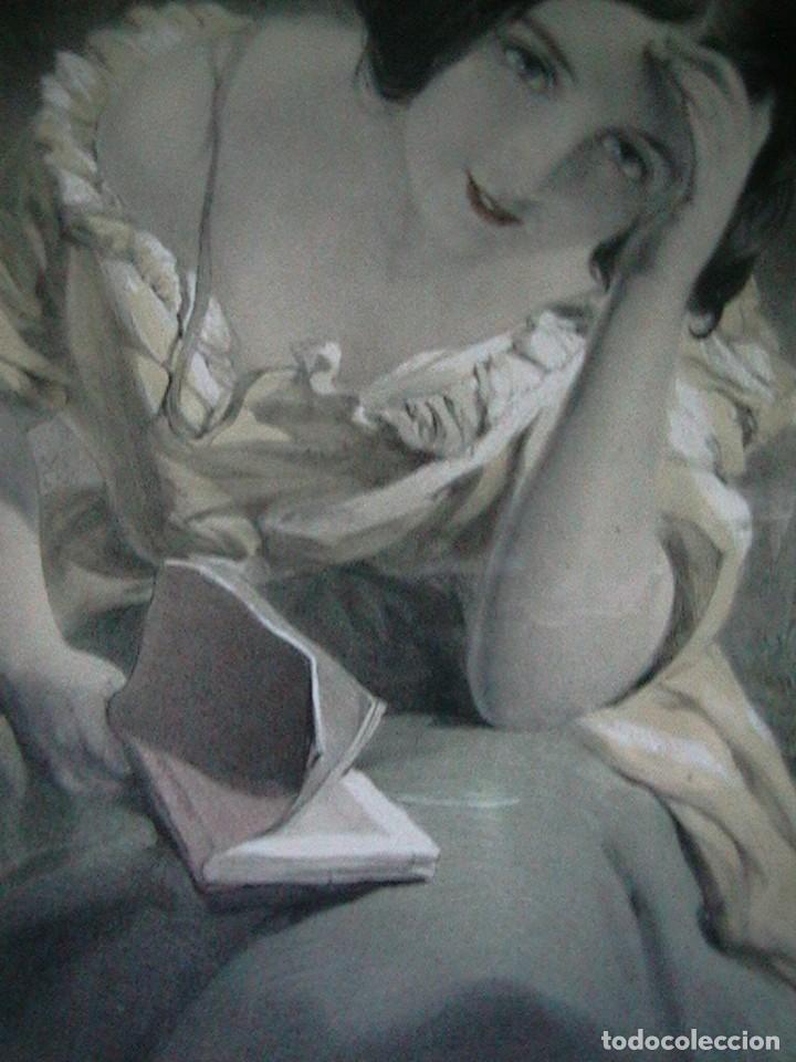 Arte: cuadro ingl&eacute;s litograf&iacute;a antigua - Foto 7