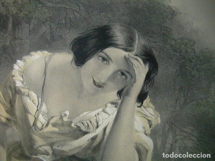 Arte: cuadro ingl&eacute;s litograf&iacute;a antigua - Foto 9