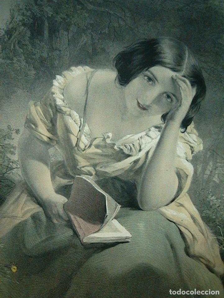 Arte: cuadro ingl&eacute;s litograf&iacute;a antigua - Foto 13
