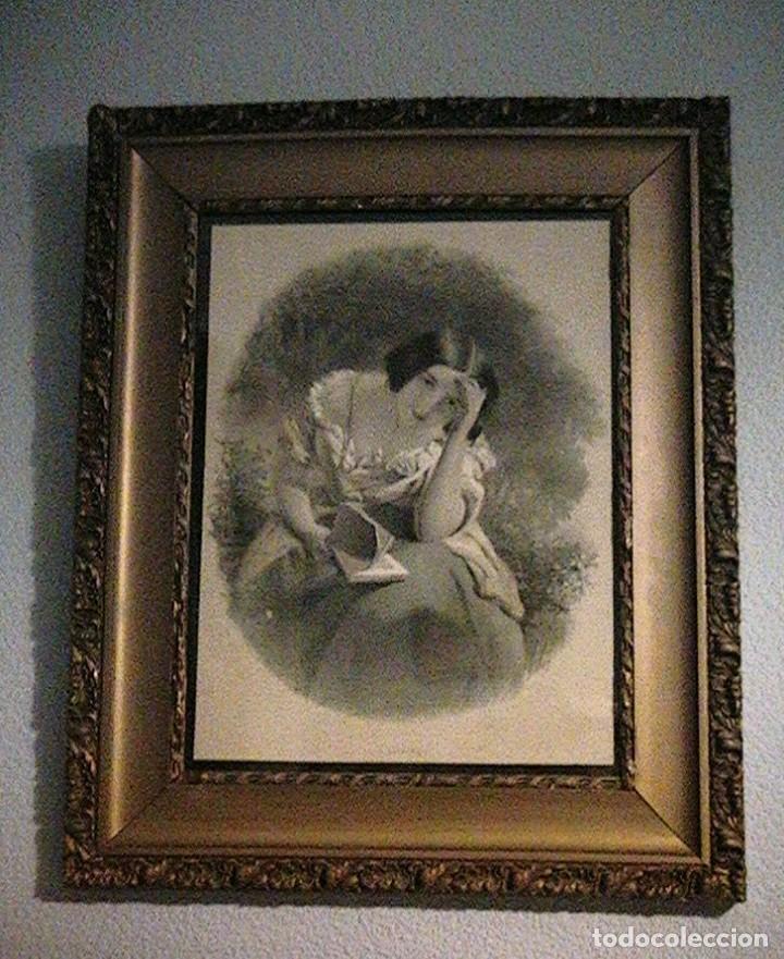 Arte: cuadro ingl&eacute;s litograf&iacute;a antigua - Foto 14