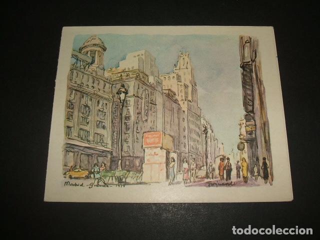 Arte: MADRID LA GRAN VIA ILUSTRADOR - Foto 1