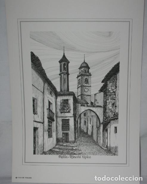 Art: GRAN LAMINA DE UN GRADADO DE HELLIN, RINCON TIPICO, BUEN ESTADO - 2&ordf;U