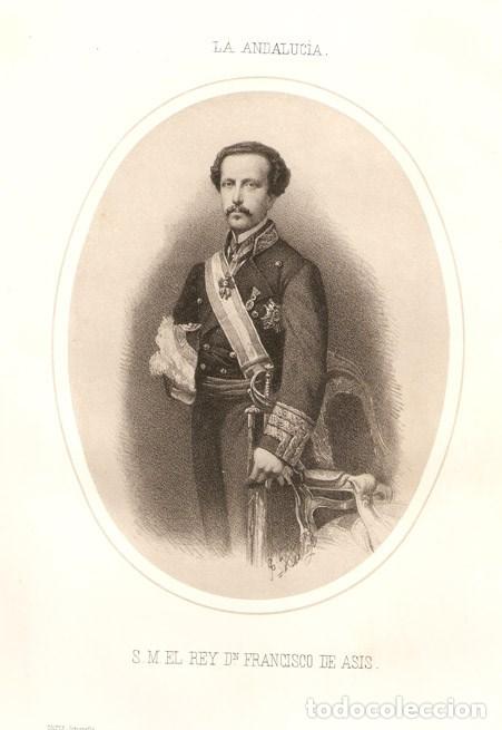 Arte: Retrato del Rey Don Francisco de As&iacute;s - Foto 1