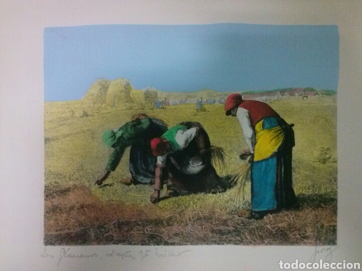 Arte: LITOGRAFIA COLOREADA FIRMADA. - Foto 1
