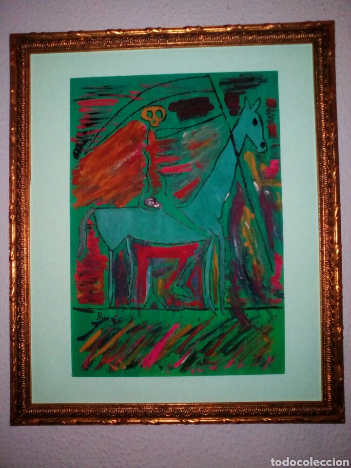 Arte: Litograf&iacute;a en cartulina a tempera - Foto 1