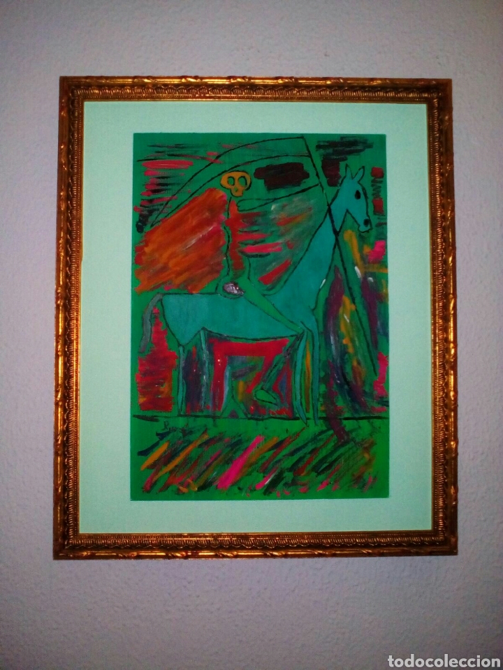 Arte: Litograf&iacute;a en cartulina a tempera - Foto 2