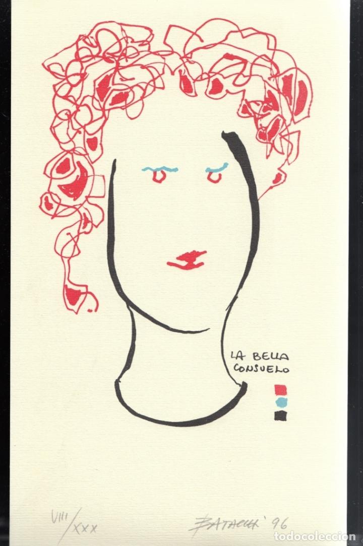 Arte: FRANCO BATACCHI LA BELLA CONSUELO LITOGRAF&Iacute;A ORIGINAL FIRMADA FECHADA 1996 NUMERADA A L&Aacute;PIZ VIII/XXX