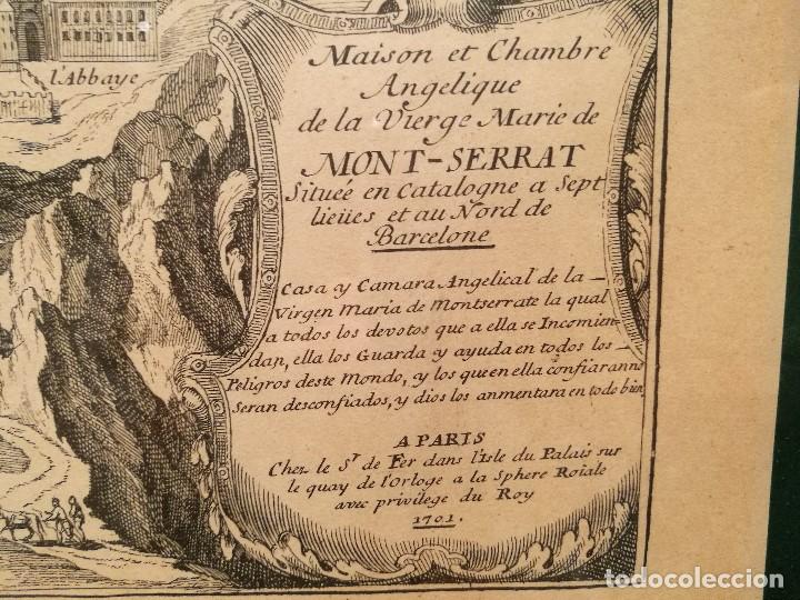 Arte: VISTA DE MONTSERRAT DE 1701 - Foto 3