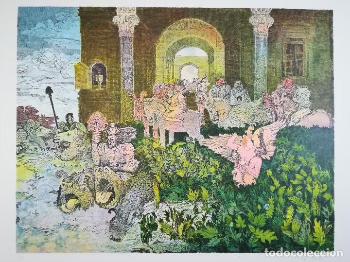 Art: &bull; RAFFAELE DE ROSA - Giardino - Litograf&iacute;a F/N 56,5x68,5cm