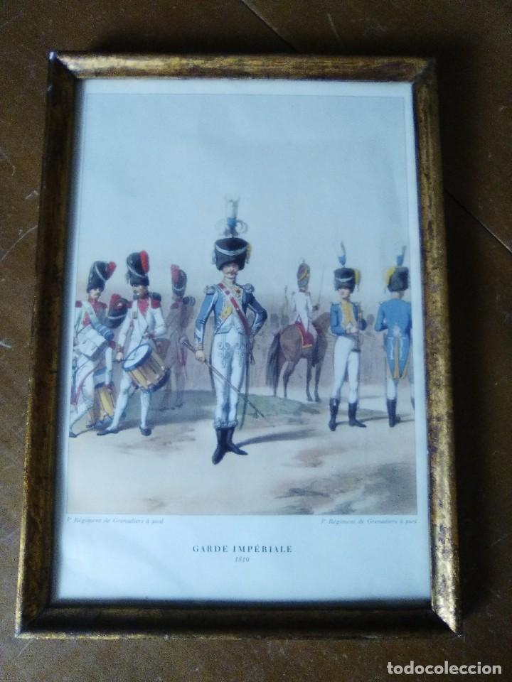 Arte: Litograf&iacute;a coloreada,3&deg;Regiment de Grenadiers a pies.