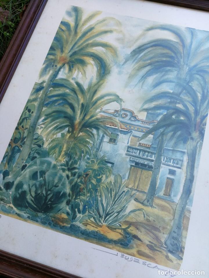 Arte: LITOGRAF&Iacute;A DEL PINTOR JOAQU&Iacute;M BUDESCA CATAL&Agrave; ( VILANOVA I LA GELTR&Uacute;)- FIRMADA Y NUMERADA, 1984.