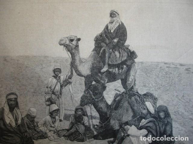 Arte: TIPOS MUSULMANES EN EL SAHARA .A&Ntilde;O 1891