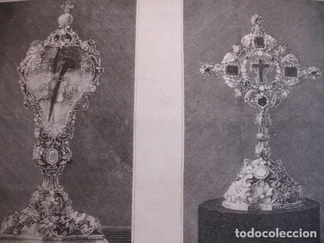 Arte: MADRID SANTO CLAVO Y LIGNUM CRUCIS A&Ntilde;O 1891