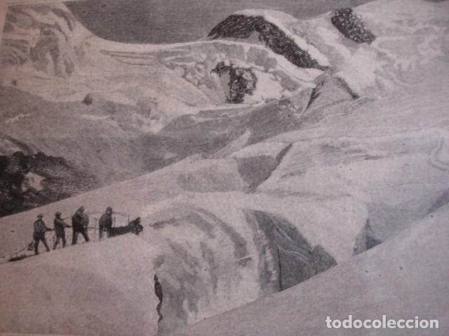 Arte: RESCATE EN EL MONT BLANC .A&Ntilde;O 1891 - Foto 1