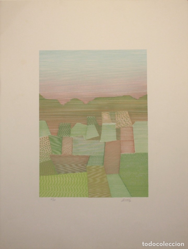 Arte: Litograf&iacute;a original Alcal&aacute; - Foto 1