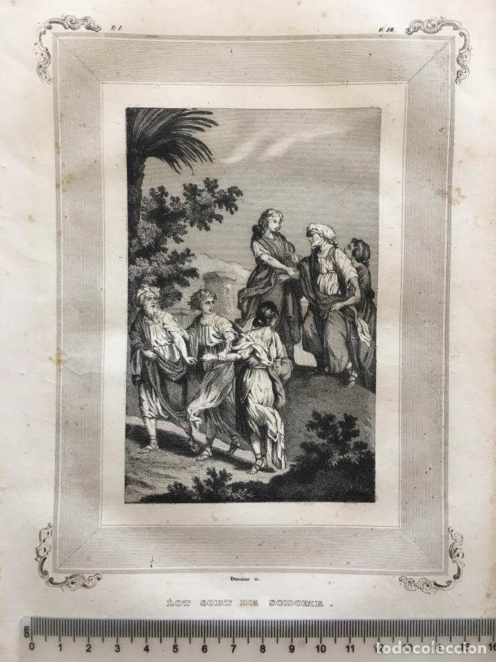 Arte: LITOGRAF&Iacute;A FRANCESA. FINAL S. XIX. LOT SORT DE SODOME. DUNAIME Sc. MEDIDAS 14,5 x 19 cm.