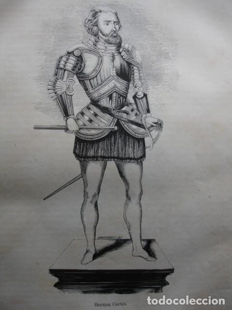 Arte: HERNAN CORTES .A&Ntilde;O 1852 - Foto 1