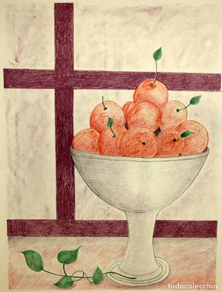 Arte: LITOGRAFIA DE AUTOR ANONIMO. INTERIOR CON BODEGON - Foto 1