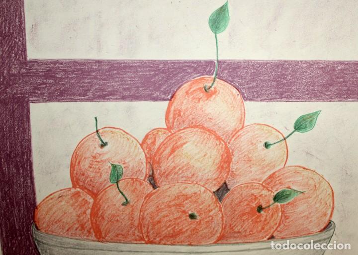 Arte: LITOGRAFIA DE AUTOR ANONIMO. INTERIOR CON BODEGON - Foto 3