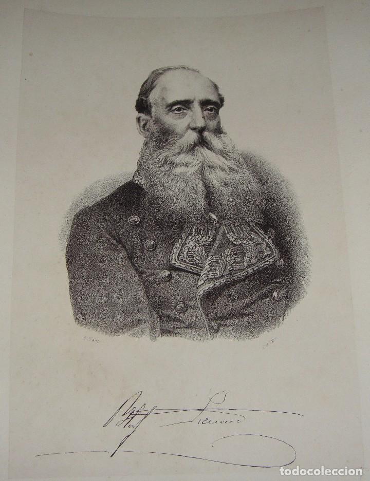 Arte: Antigua litograf&iacute;a de personaje ilustre.