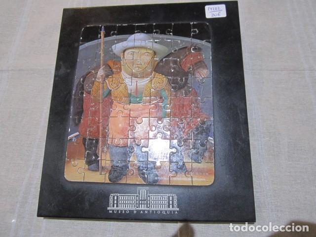 Art: Puzzle del Museo de Antioqu&iacute;a, con cuadro de Botero. Chapa. 20 x 23 cms.