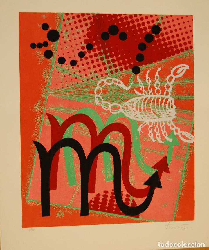 Arte: Litograf&iacute;a Joan tharrats &rdquo;ESCORPI&Oacute;N&rdquo; - Foto 1