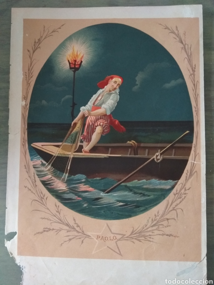 Arte: L&aacute;mina de libro de principios de S XX. - Foto 1