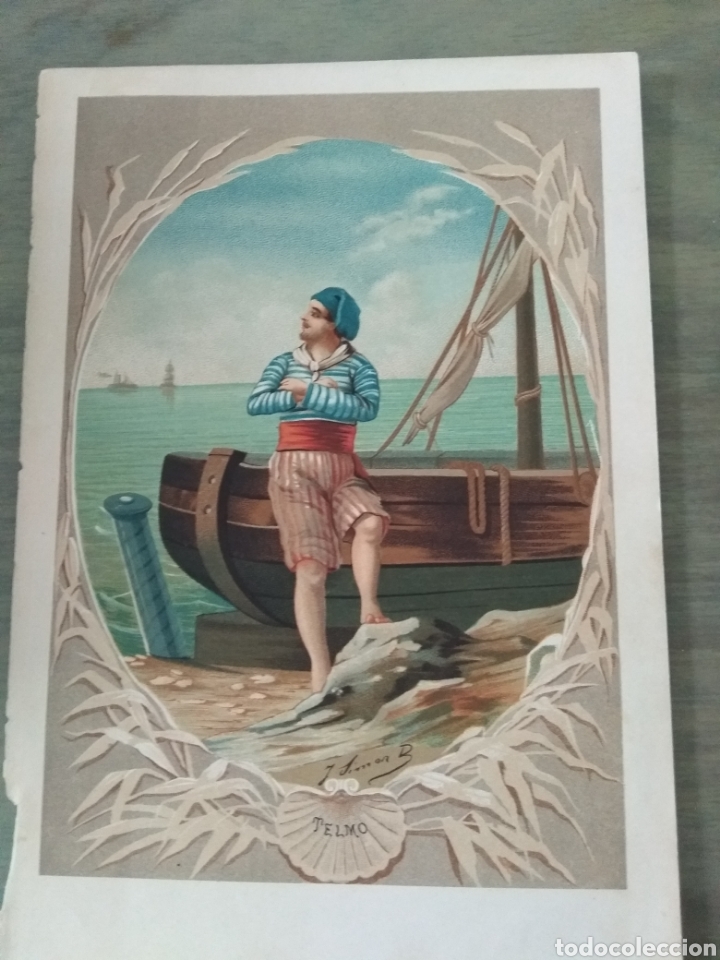 Arte: L&aacute;mina de libro de principios de S XX. Telmo - Foto 1