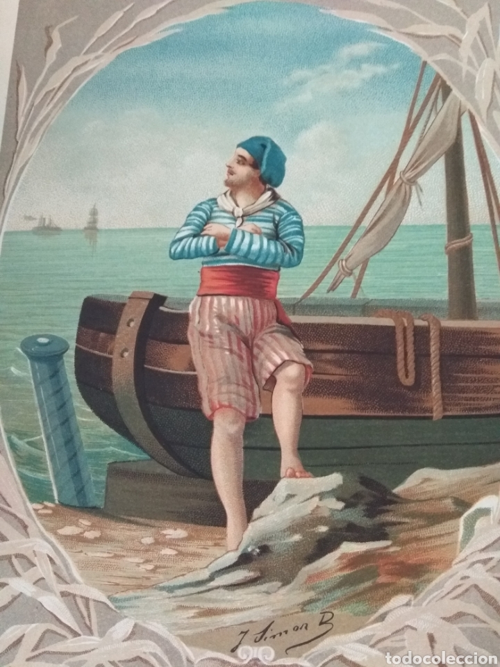 Arte: L&aacute;mina de libro de principios de S XX. Telmo - Foto 2