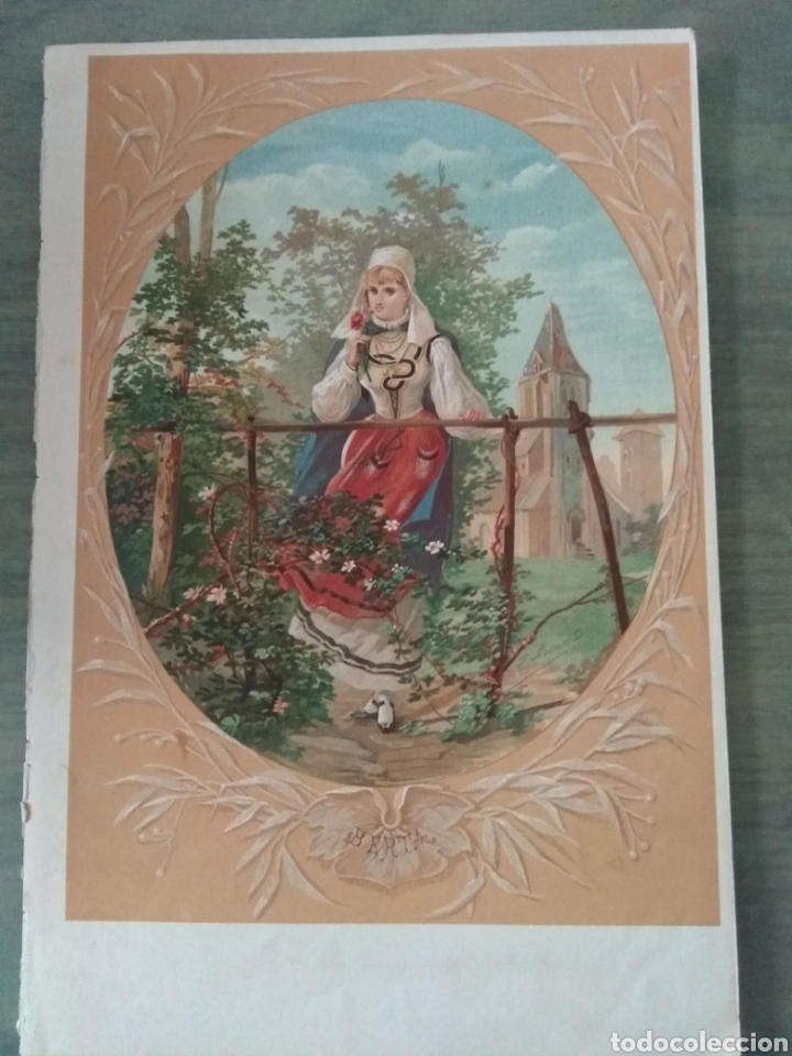 Arte: L&aacute;mina de libro de principios de S XX. Berta - Foto 1